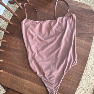 SKIMS Fits everybody cami bodysuit in amethyst color.
